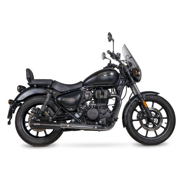 Scorpion Exhaust Royal Enfield Meteor 350 Scorpion Exhaust In Black Ceramic